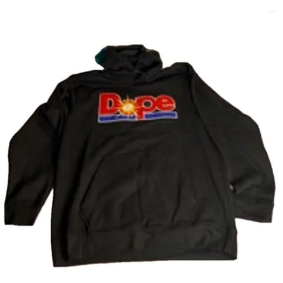 Streetwear Graphic "Dope" Black Hoodie Evolution in Design 3XL Pullover - Picture 2 of 6